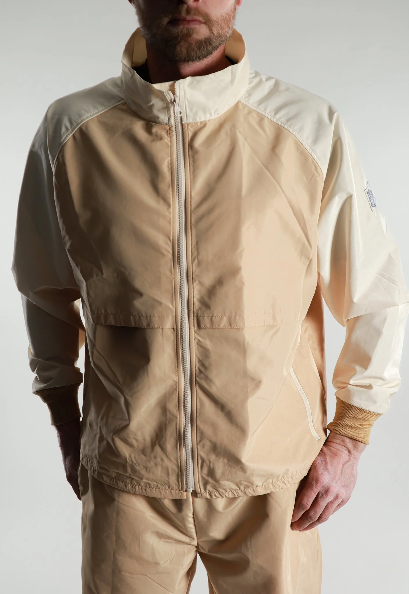 ウォーキング・ランニングウェア FreshService CORPORATE TRACK SUIT TAN M FreshService / フレッシュサービス】 CORPORATE TRACK SUIT - TAN